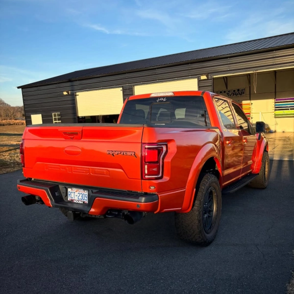 PET Porsche Orange Car Vinyl Wrap