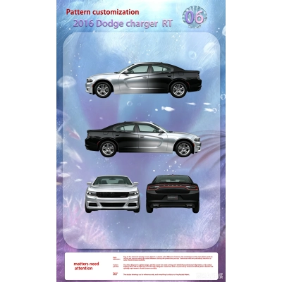 Silvery-White Gradient Customized Car Vinyl Wrap 01