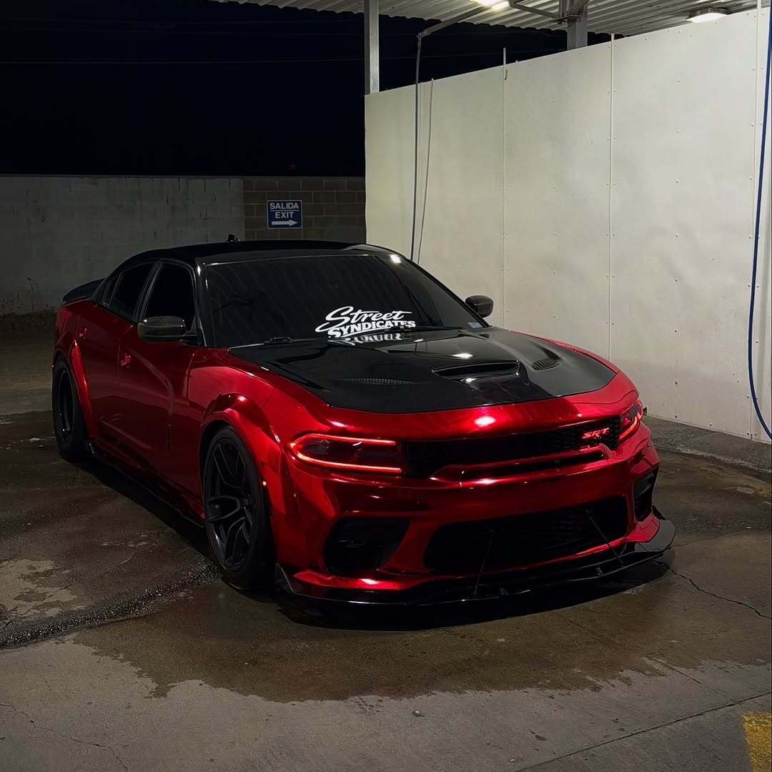 PET Gloss Red Mirror Chrome Car Vinyl Wrap