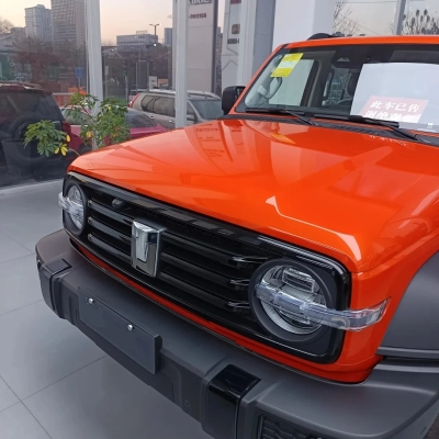 PET Metal Paint Orange Car Vinyl Wrap 02