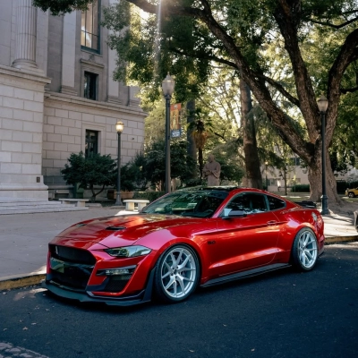 Gloss Metallic Vampire Red Car Vinyl Wrap 02
