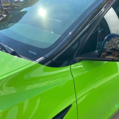 TPU Gloss Lime Green Paint Protection Film 02