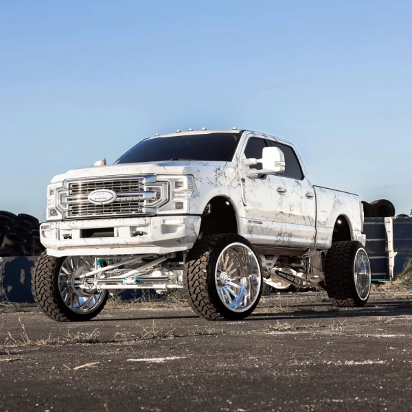 White Marble Pattern Truck Customized Car Vinyl Wrap