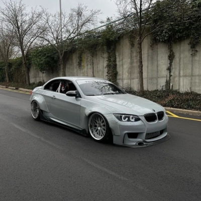 PET Super Gloss Ash Gray Car Vinyl Wrap 02