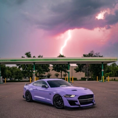 Super Gloss Lavender Purple Car Vinyl Wrap 02