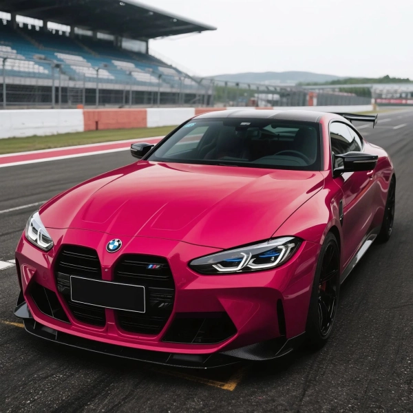 PET Super Gloss Rose Red Car Vinyl Wrap