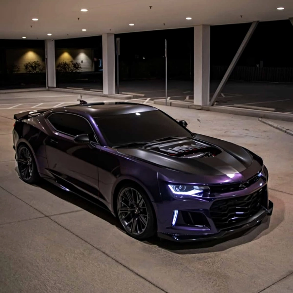 PET Gloss Galaxy Flash Purple Car Vinyl Wrap
