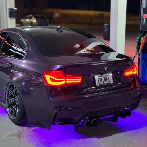 PET Gloss Galaxy Flash Purple Car Vinyl Wrap