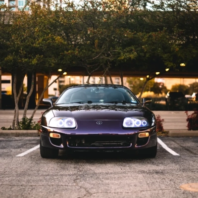 PET Gloss Metallic Gloss Gentian Purple Car Vinyl Wrap 01