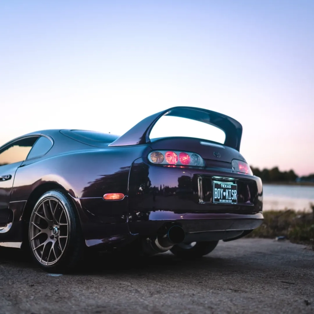 PET Gloss Metallic Gloss Gentian Purple Car Vinyl Wrap