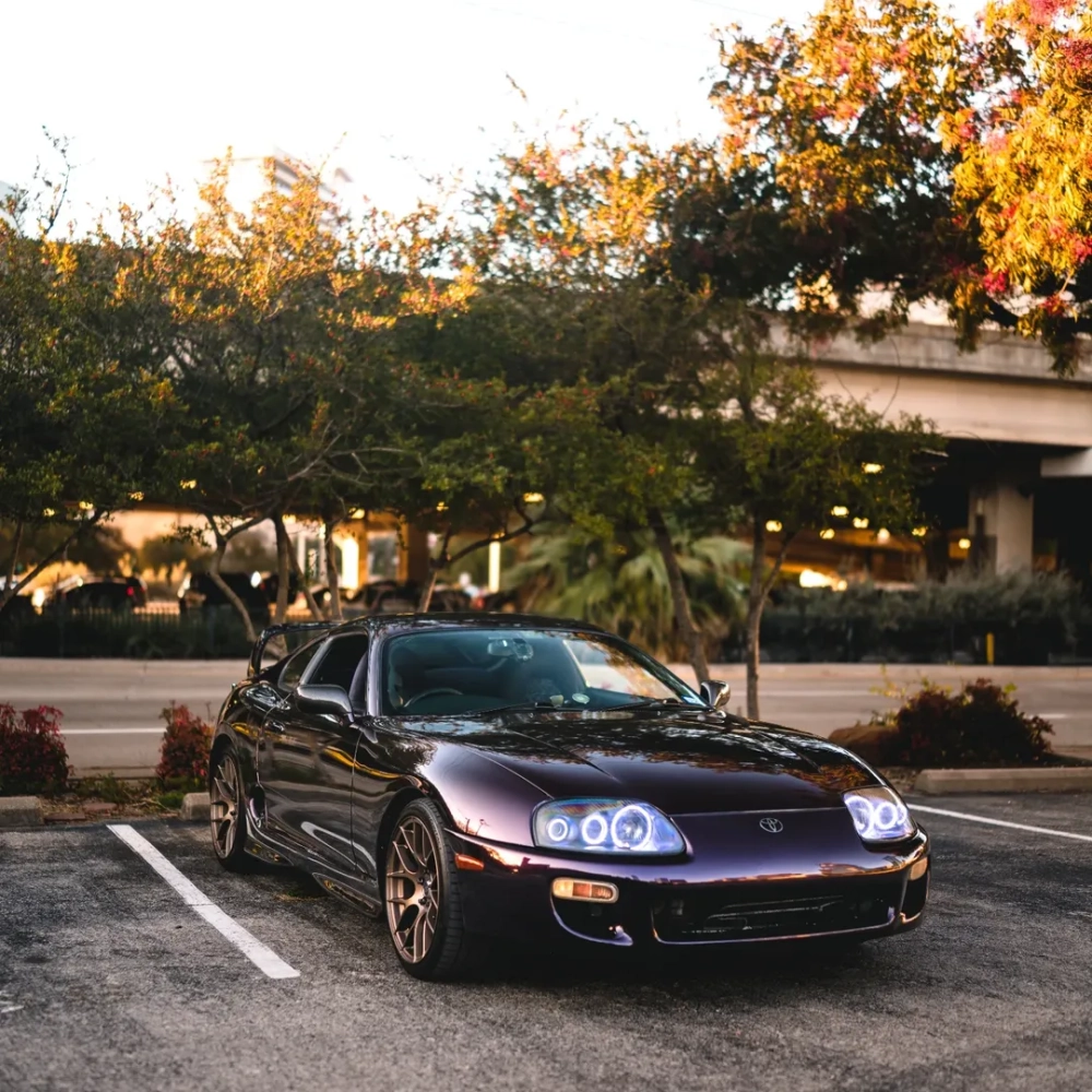 PET Gloss Metallic Gloss Gentian Purple Car Vinyl Wrap