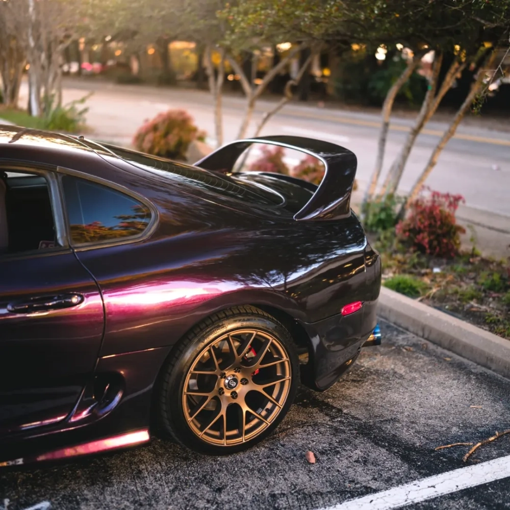 PET Gloss Metallic Gloss Gentian Purple Car Vinyl Wrap