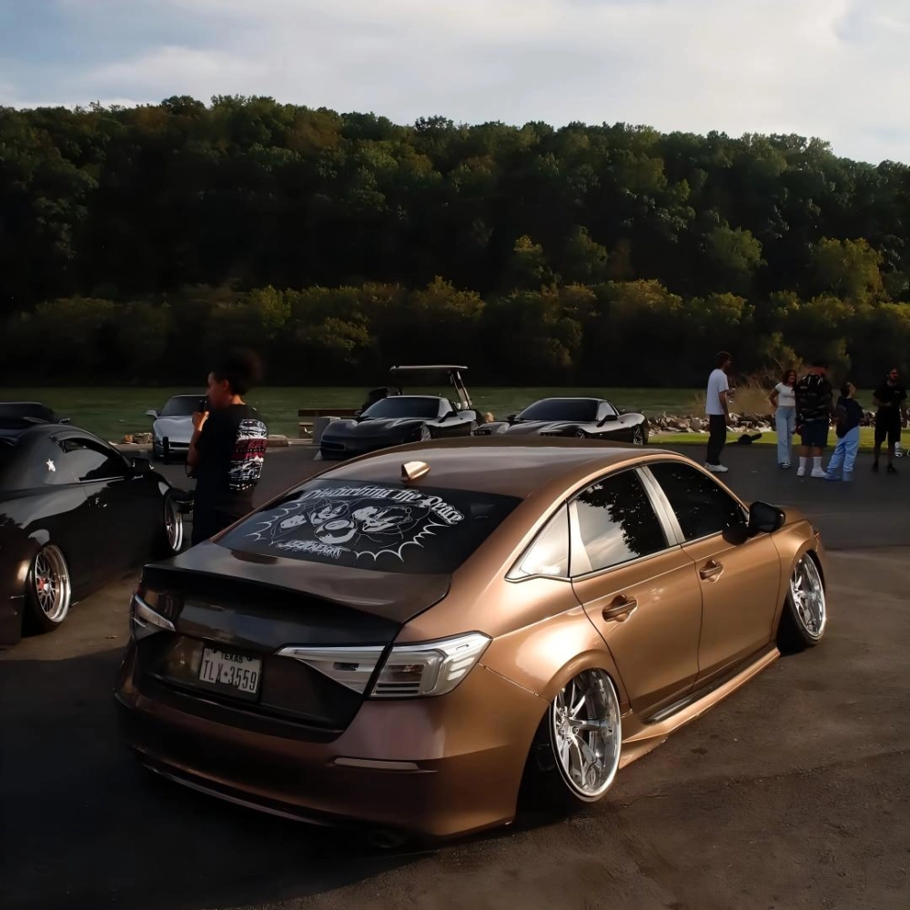 PET Metal Paint Brown Car Vinyl Wrap