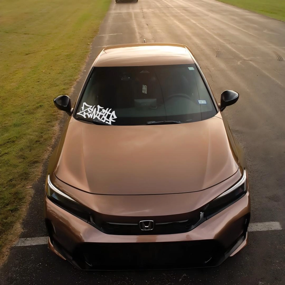 PET Metal Paint Brown Car Vinyl Wrap