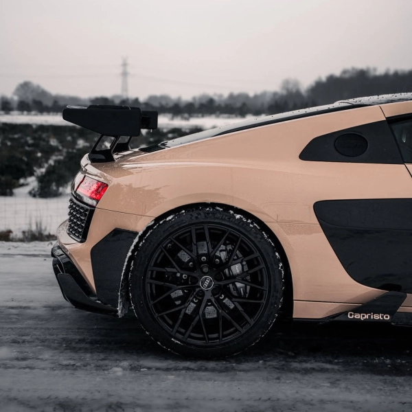 PET Super Gloss Shine Latte Car Vinyl Wrap