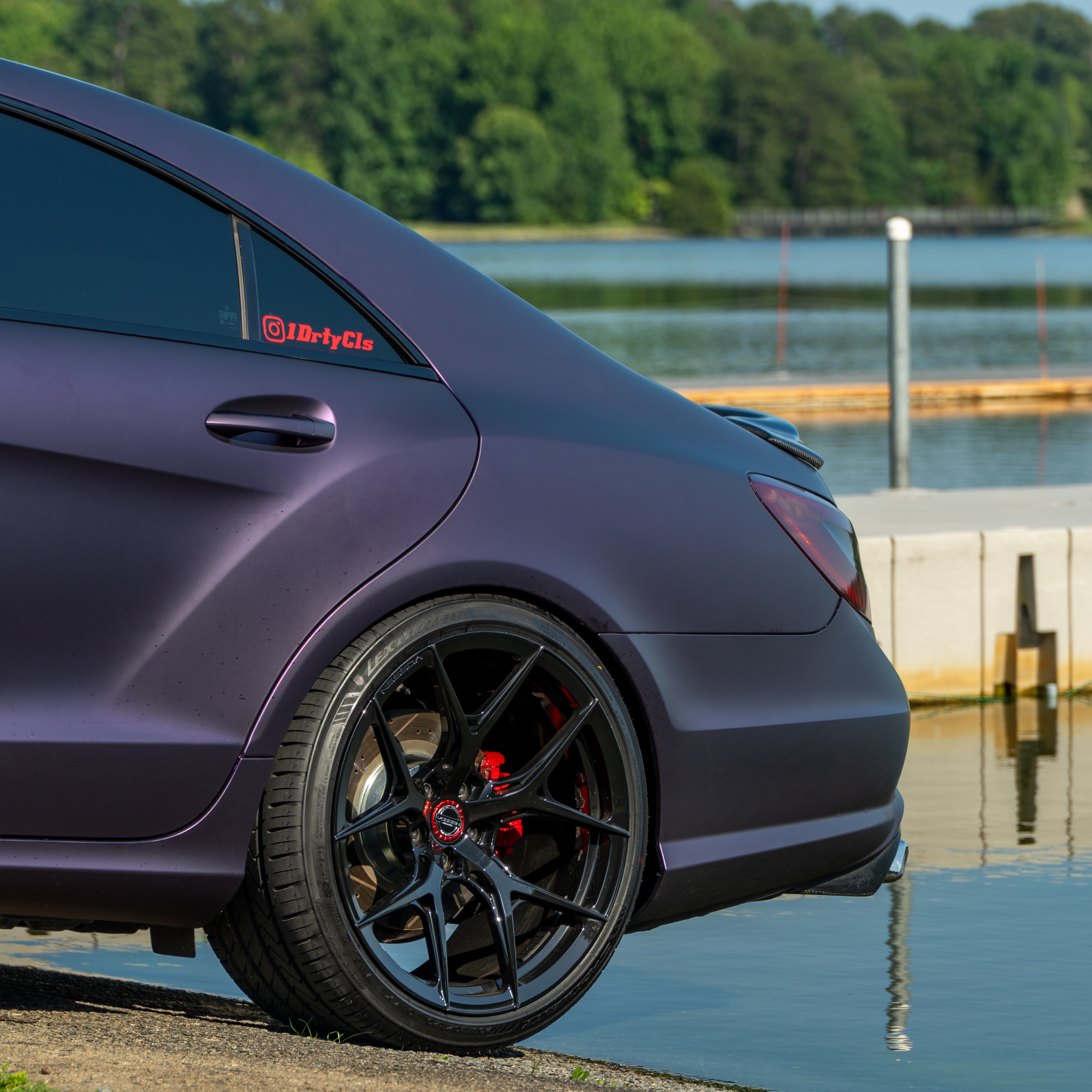 PET Matte Metallic Purple Car Vinyl Wrap