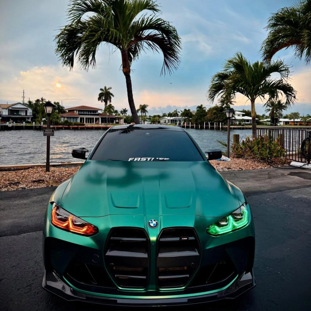Matte Metallic Emerald Green Car Vinyl Wrap 