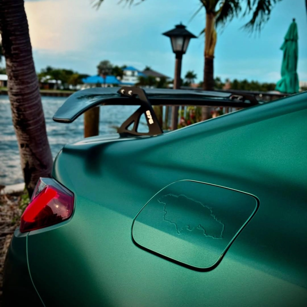 Matte Metallic Emerald Green Car Vinyl Wrap 