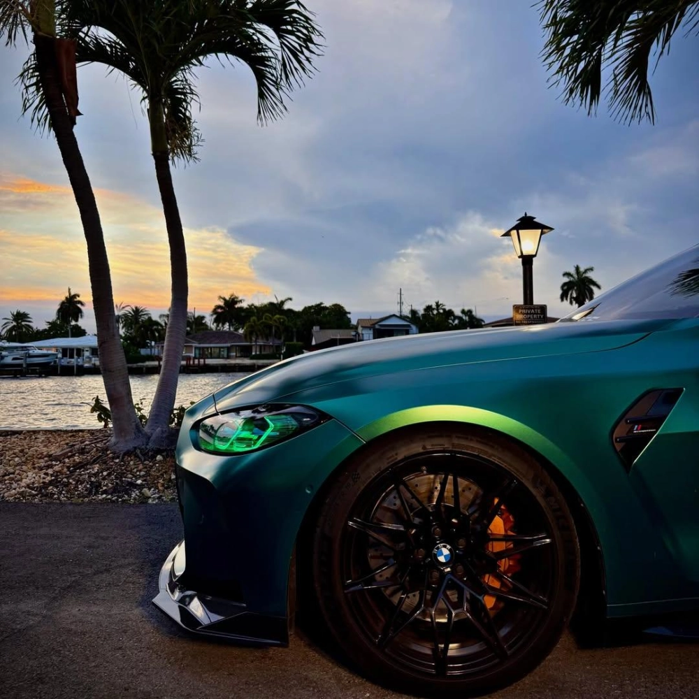 Matte Metallic Emerald Green Car Vinyl Wrap 