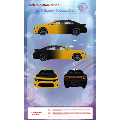 Yellow And Black Customized Car Vinyl Wrap 01