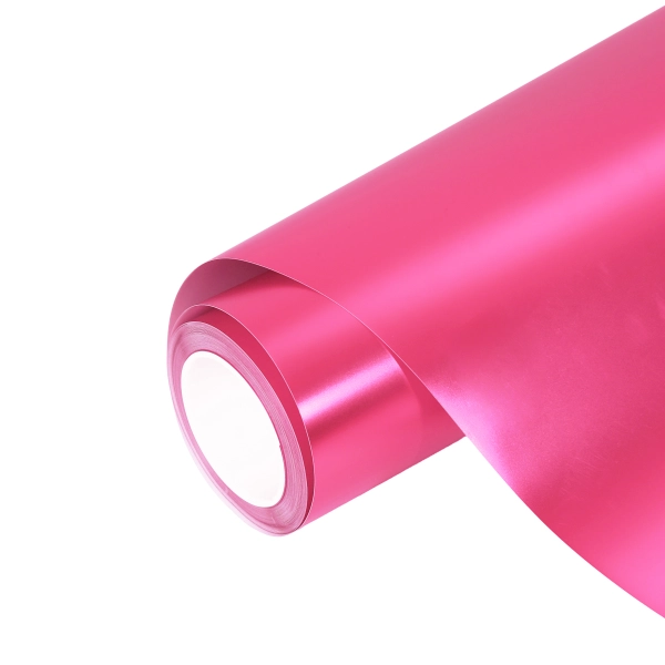 Matte Pure Metal Princess Pink Car Vinyl Wrap
