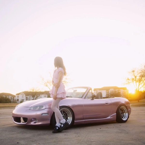 PET Bentley Passion Pink Car Vinyl Wrap