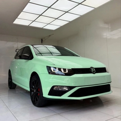 Gloss Moss Green Car Vinyl Wrap 02