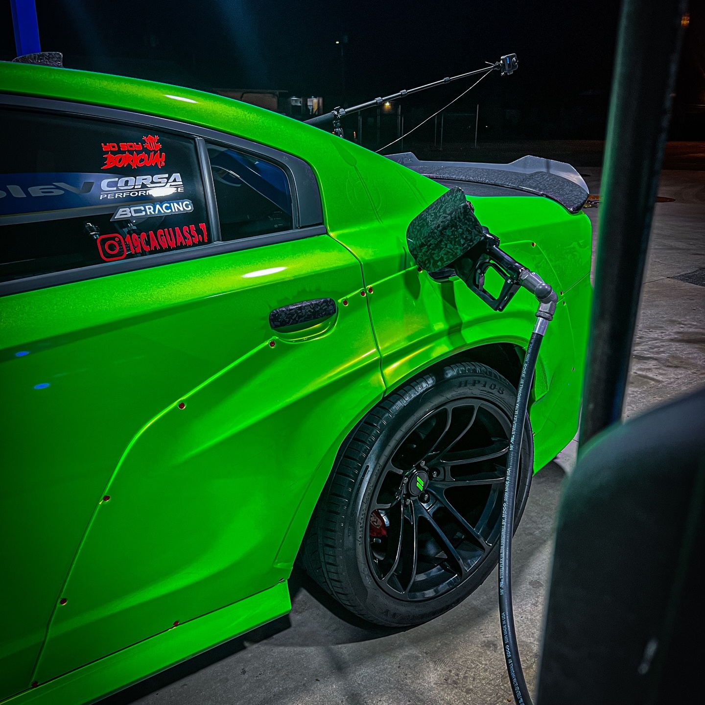 PET Gloss Magic Gold Green Car Vinyl Wrap