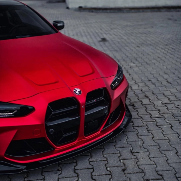 PET Satin Chrome Red Car Vinyl Wrap