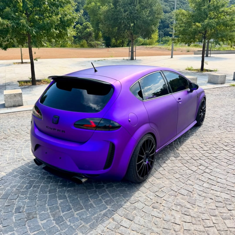 PET Satin Chrome Purple Car Vinyl Wrap