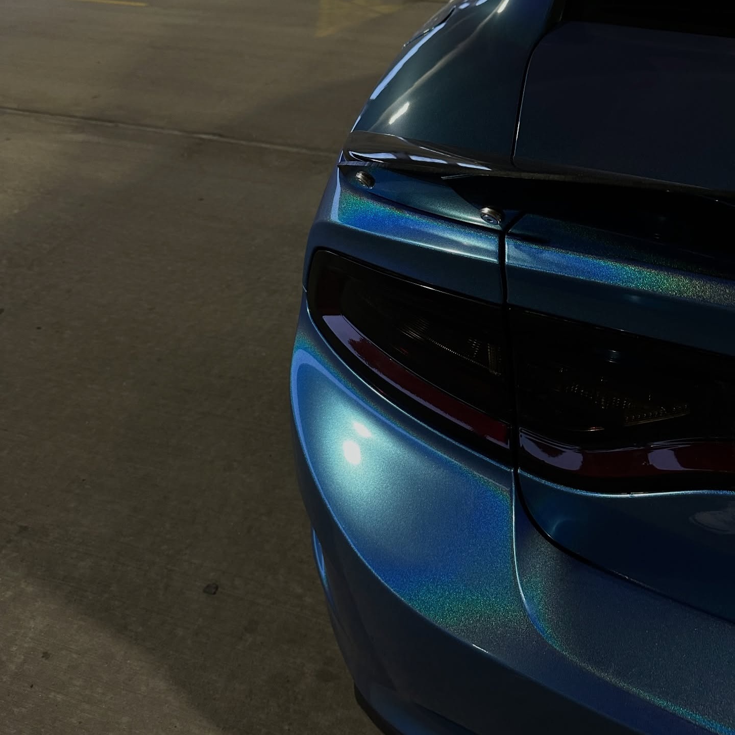 Glossy Laser Blue Car Vinyl Wrap