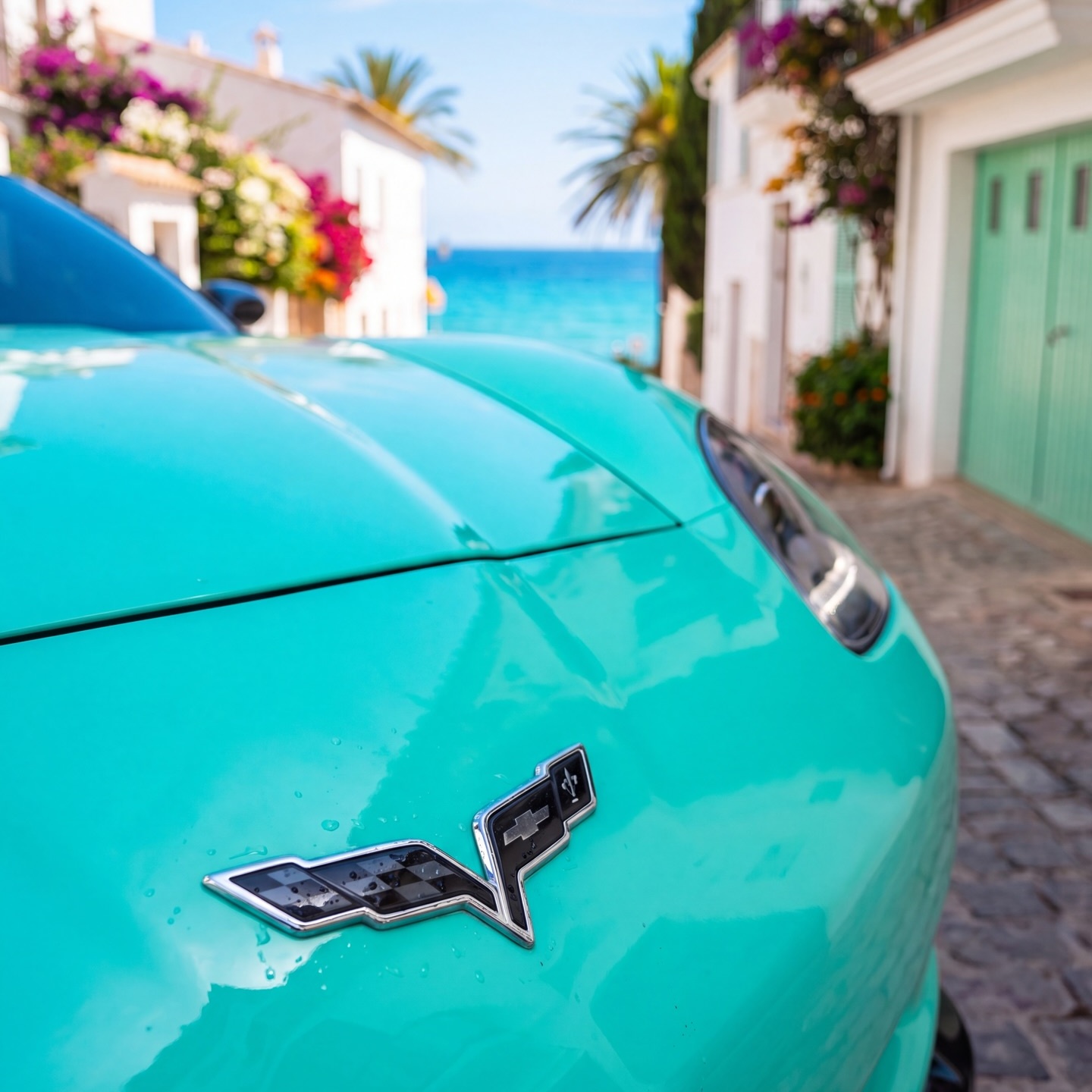 Porsche Gloss Mint Green Car Vinyl Wrap