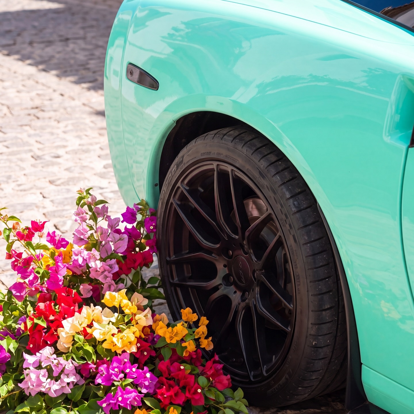 Porsche Gloss Mint Green Car Vinyl Wrap