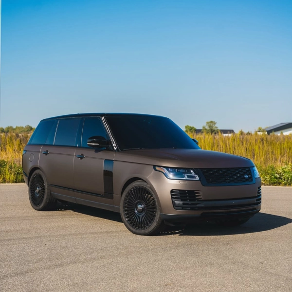 Ultra-Matte Brown Grey Car Vinyl Wrap