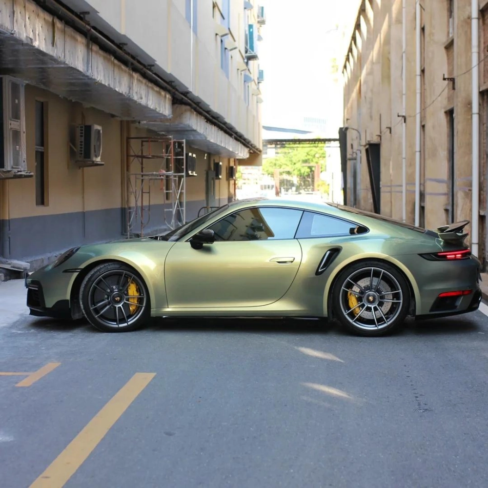 PET Gloss Urban Bamboo Green Car Vinyl Wrap