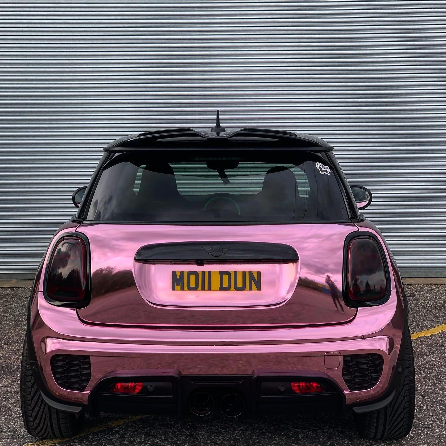 PET Gloss Rose Gold Mirror Chrome Car Vinyl Wrap