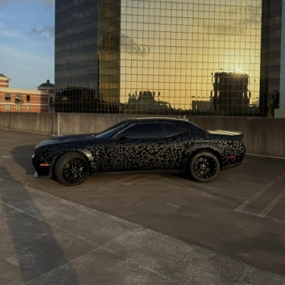Leopard Print Customized Car Vinyl Wrap 02