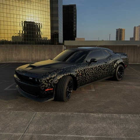 Leopard Print Customized Car Vinyl Wrap