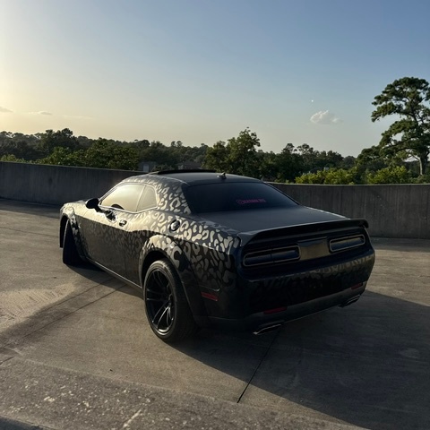 Leopard Print Customized Car Vinyl Wrap