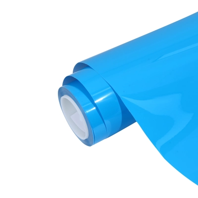 Gloss Crystal Blue Sky Car Vinyl Wrap 02