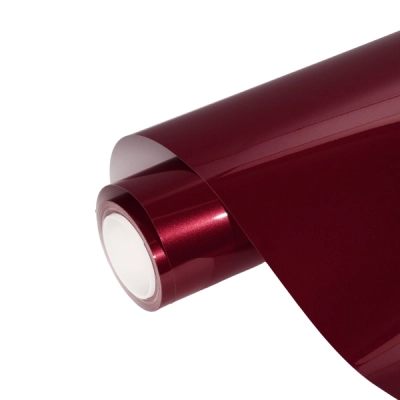 PET Gloss Metallic Black Cherry Red Car Vinyl Wrap 01