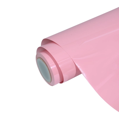 PET Gloss Rouge Pink Car Vinyl Wrap 01