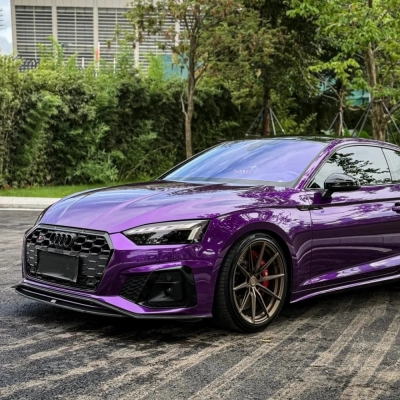 PET Gloss Metallic Twilight Purple Car Vinyl Wrap 02