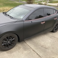 Matte Black Car Vinyl Wrap review 0
