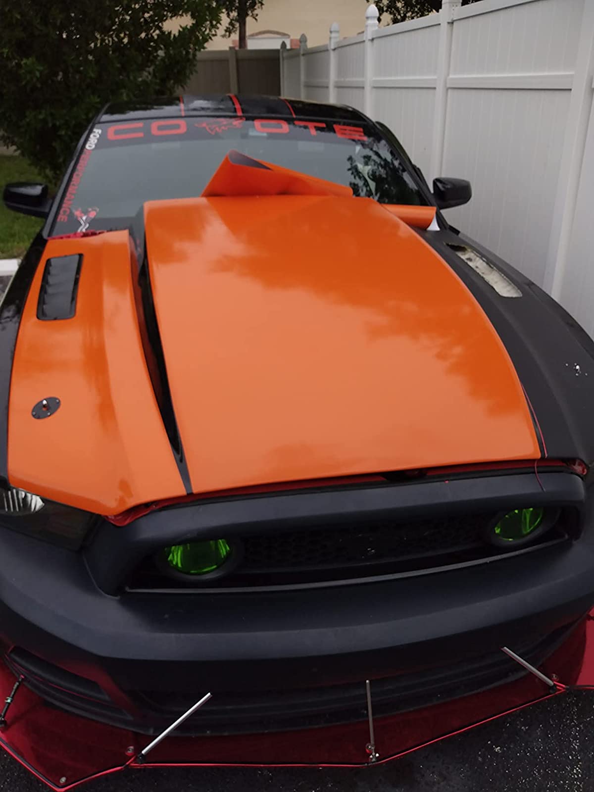 Super Gloss Orange Car Vinyl Wrap review 0
