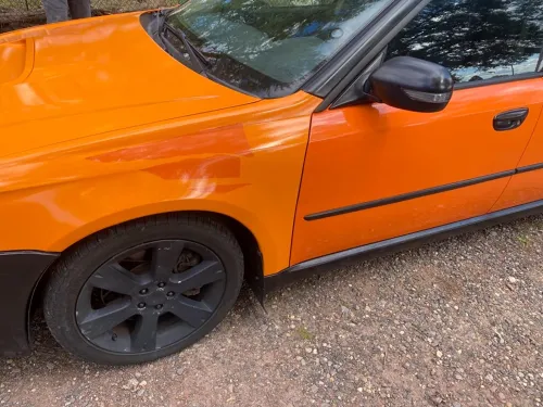Super Gloss Orange Car Vinyl Wrap review 