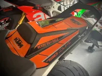 Super Gloss Orange Car Vinyl Wrap review 0