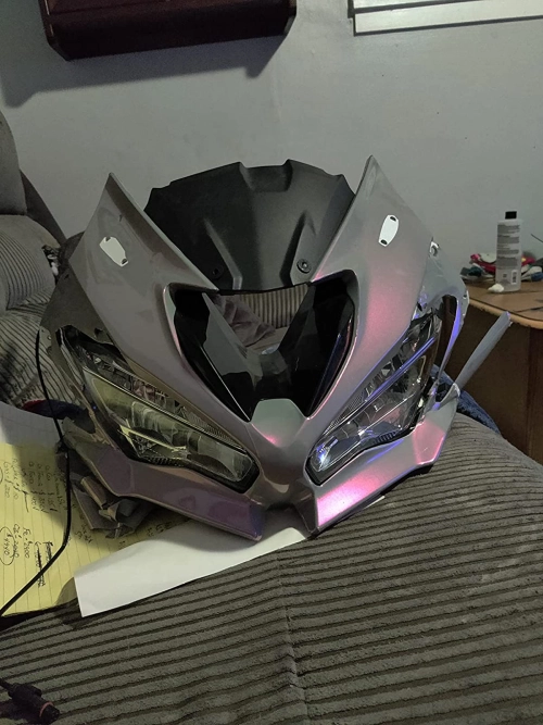 Candy Metallic Gray Purple Car Vinyl Wrap review 