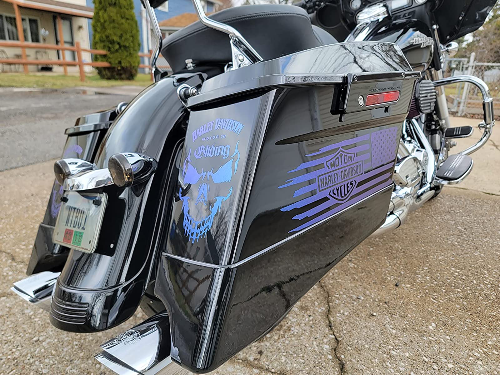 Matte Diamond Purple Blue Car Vinyl Wrap review 0