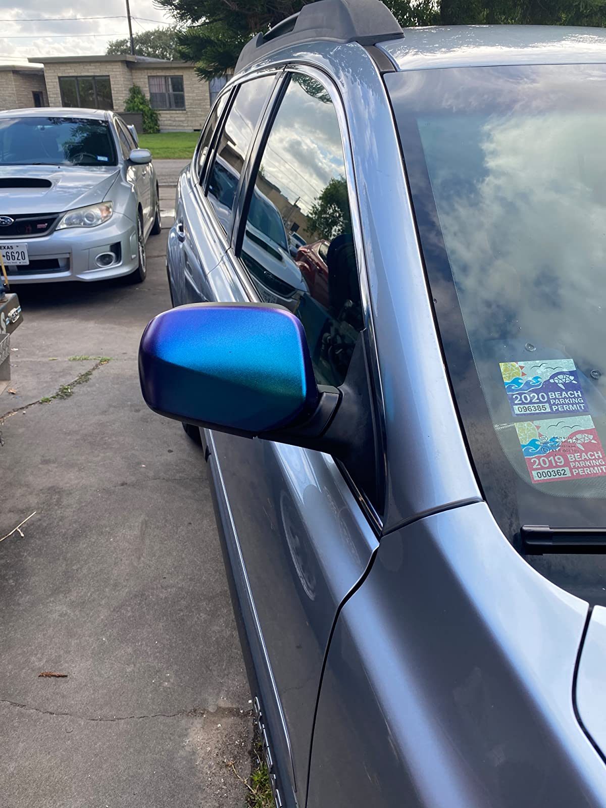 Matte Diamond Purple Blue Car Vinyl Wrap review 0